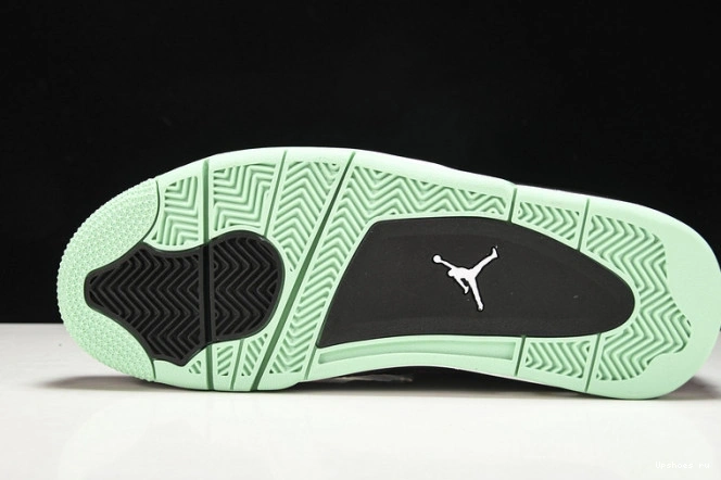 308497-033 Retro 4 Glow Air Jordan Green 0711
